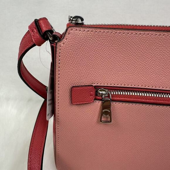 Coach Gallery File Bag Colorblock Crossbody Light Blush Multi Leather 91149 NWT - Picture 8 of 12
